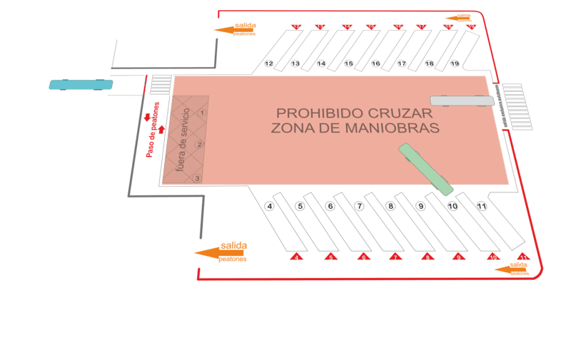 mapa Estación de Autobuses Alicante